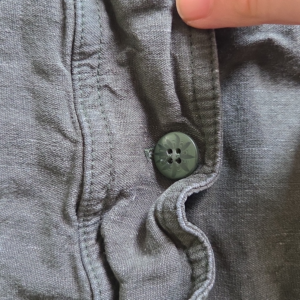 Olive Green Capri Pull-On Pants - Picture 7 of 7